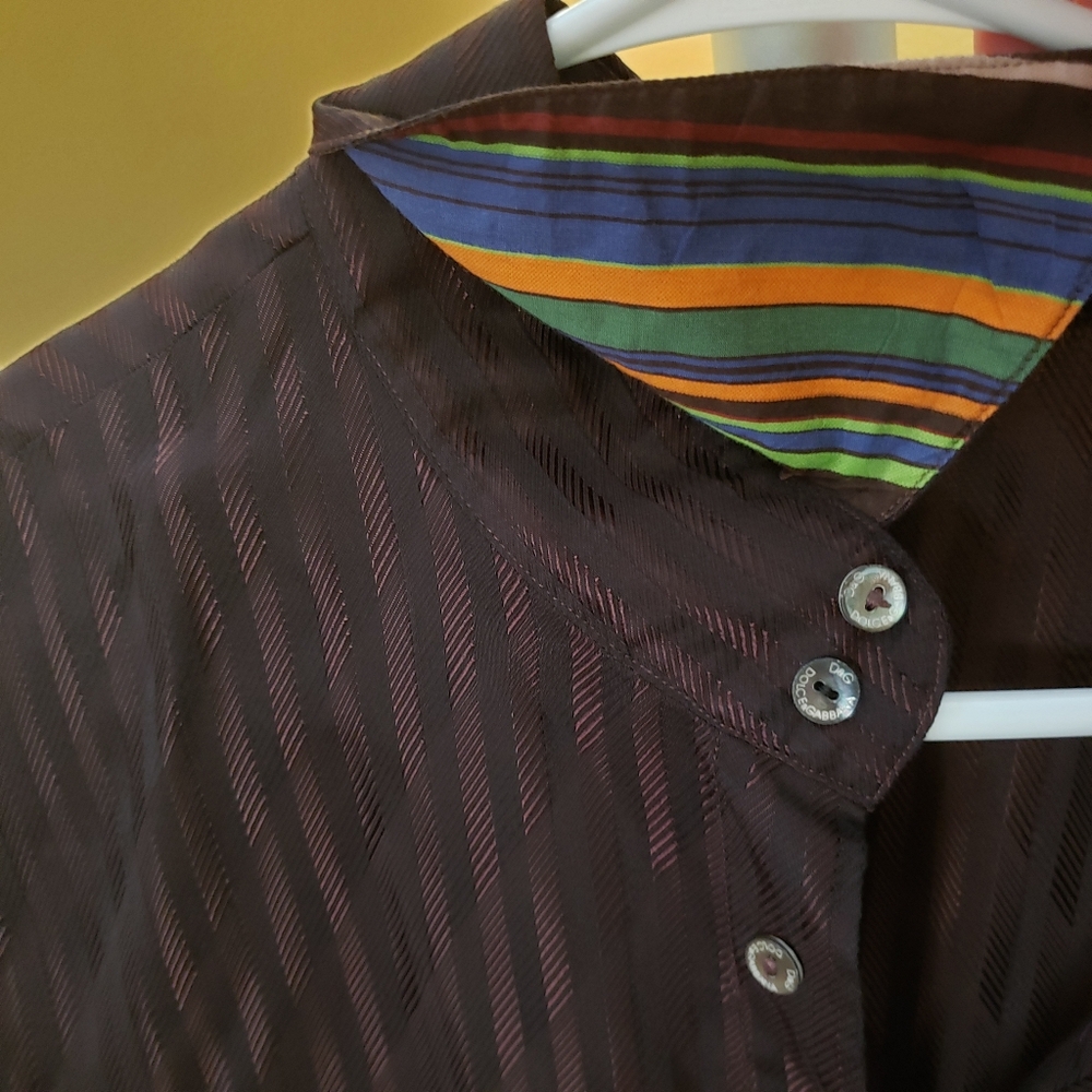 D&G Dark Striped Shirt - Picture 4 of 6